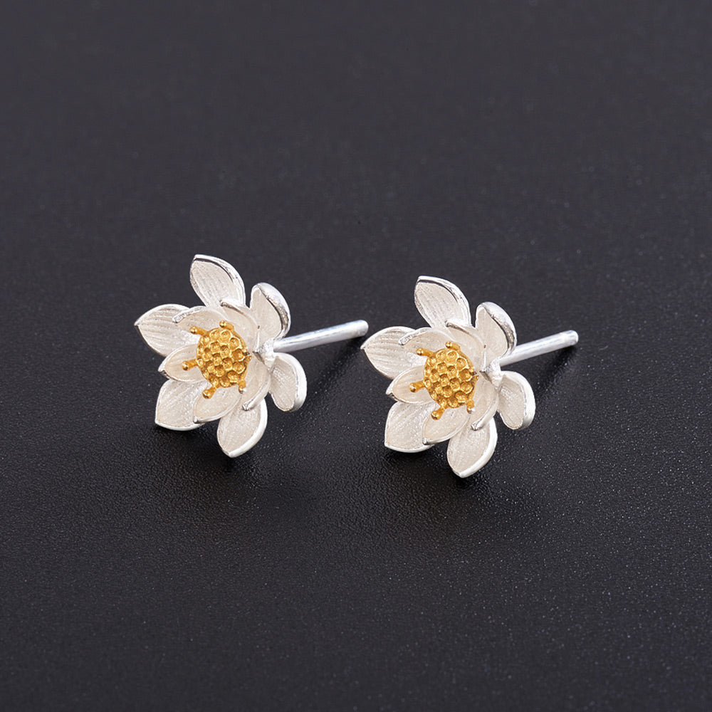Pendientes de flor de loto