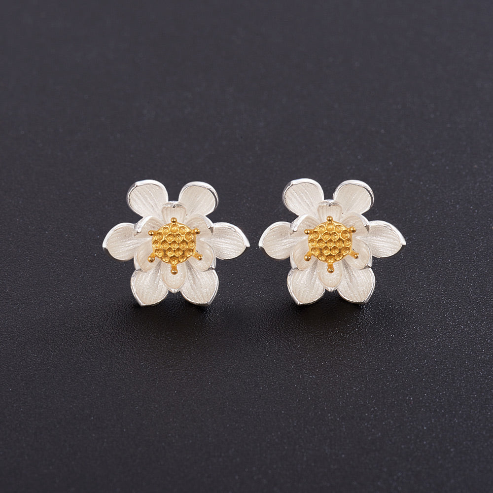 Pendientes de flor de loto
