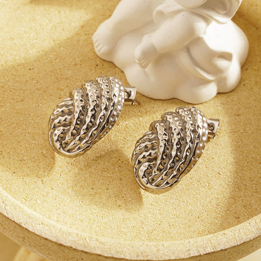 Pendientes plateados