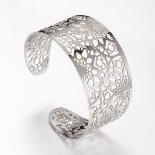 Brazalete filigrana plateado