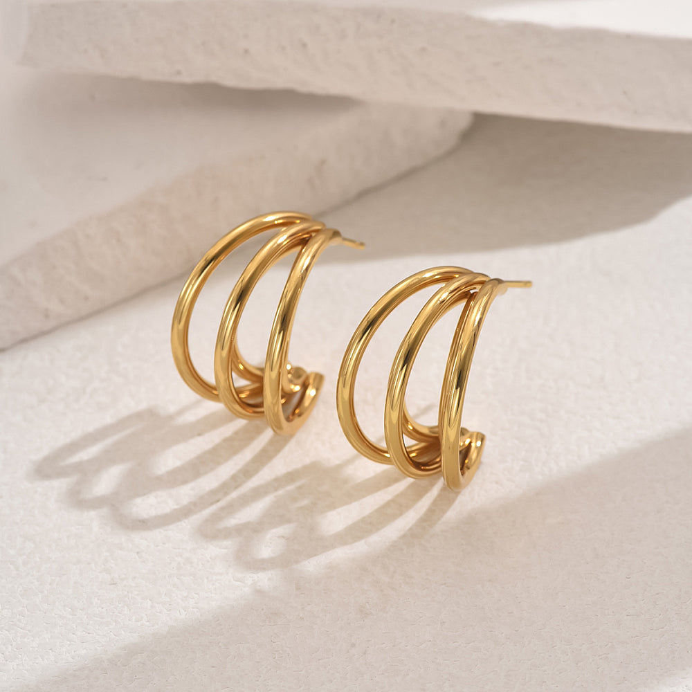 Pendientes vintage dorados