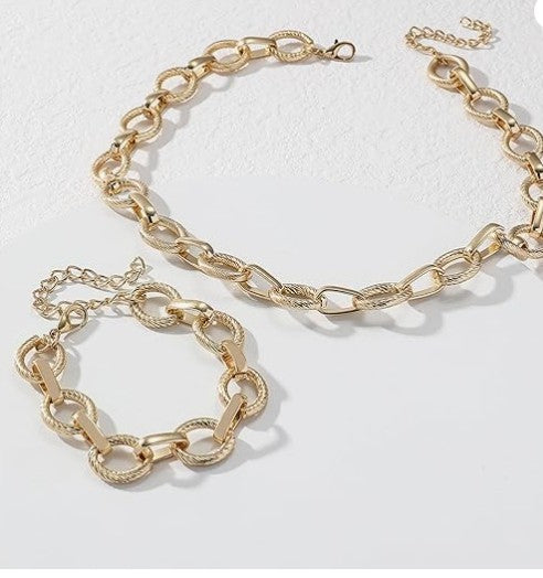 Conjunto collar chunky