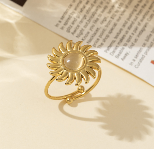 Anillo Vintage Girasol ajustable