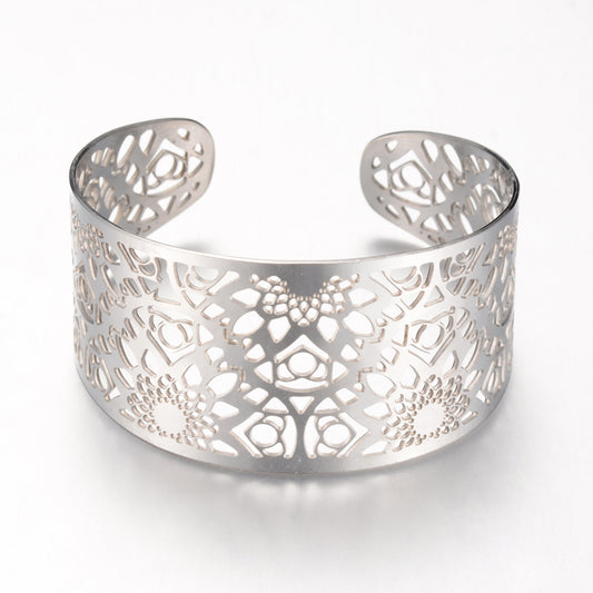Brazalete filigrana plateado