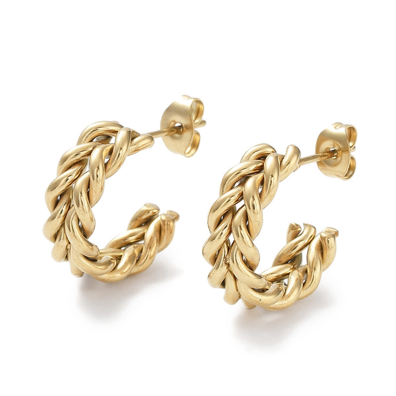 Pendientes de medio aro